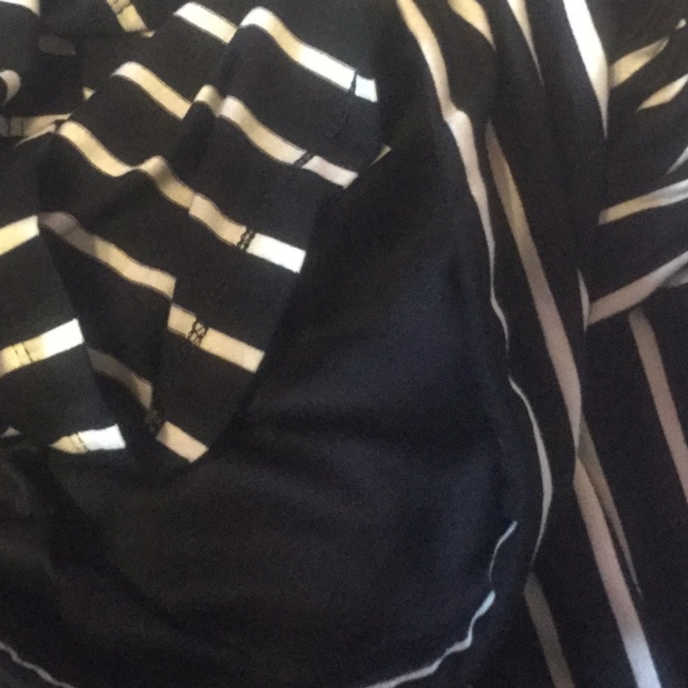 🎉HP🎉LAST 1 STRAPLESS BLACK/WHITE STRIPE JUMPSUIT - Picture 6 of 8